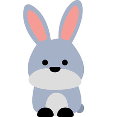 Obraz premium white rabbit with a bow
