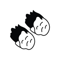 Snowball icon clean and modern vector illustration