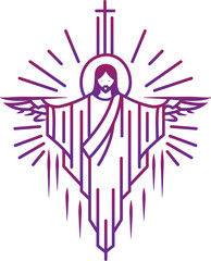 Jesus Christ line design