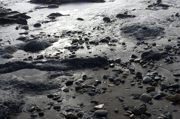 途切れることの無い、寄せては返す波の織りなす浜辺のパターン。時を忘れて自然の光景に見入っている自分。太古から連綿と繰り返されている自然の営み。母なる水を蓄えた優しく美しい地球。人間・ホモサピエンスは自らの幸せを得たいがために、どれほど地球をいじめてきたか。今、その地球が危機に瀕している。うめき声すらも聞こえてくる。混沌とした世の中、私たちは何をなすべきか、できることは何か。