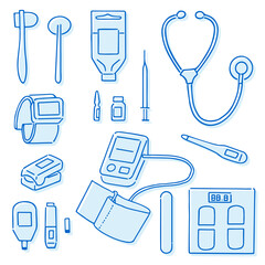 シンプルな医療用具 　版ズレセット