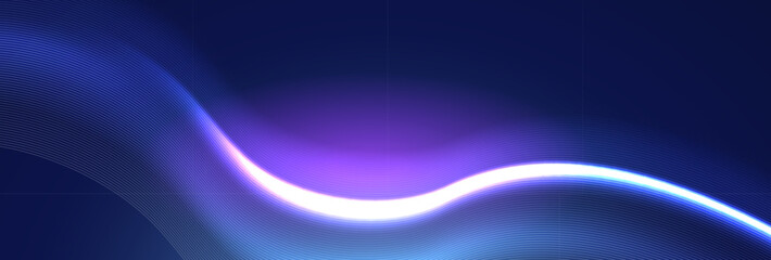 Digital Light Wave Blue Purple Futuristic Motion