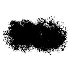 Hand drawn black brush strokes for creative design backgrounds