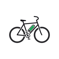 Fototapeta premium Eco Friendly Bicycle Sustainable Transportation Illustration