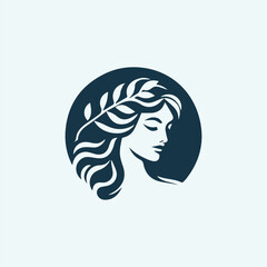 Aphrodite Greek Goddess of Beauty Logo