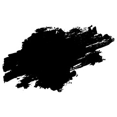 Fototapeta premium Hand drawn black ink brush strokes suitable for grunge designs