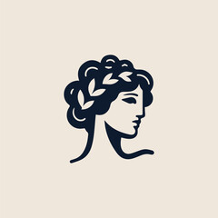 Aphrodite Greek Goddess of Beauty Logo