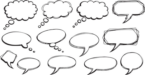 Fototapeta premium Speech Bubbles Comic Book Style Illustration