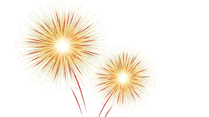 Fototapeta premium fireworks on the night sky