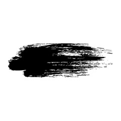 Hand drawn black ink brush strokes for grunge backgrounds