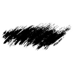 Hand drawn black ink brush strokes for grunge style backgrounds
