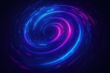 Abstract neon vortex, glowing energy trails, dark background, digital swirl vortex swirl spiral.