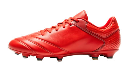 red leather shoes