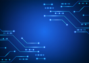 Digital technology circuit background. Futuristic circuit electronic concept. Design for circuit lines network system data computer and cyber virtual.