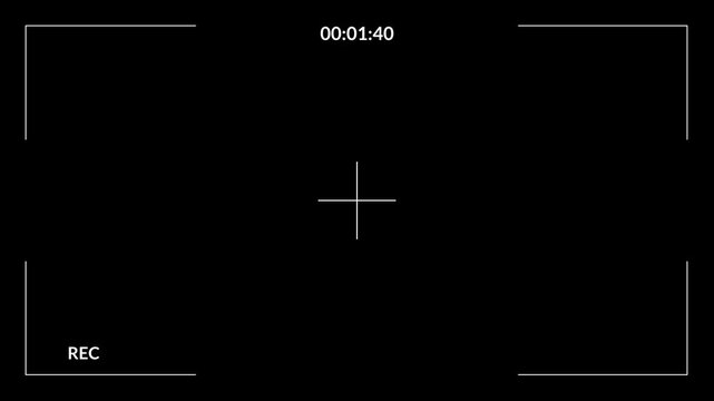Video camera recorder Screen display template with Alpha Channel