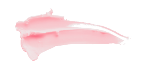 Pink clay texture on transparent background.