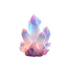 Vibrant Multicolored Crystal Cluster with Brilliant Reflections