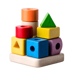 Colorful Geometric Shape Sorter Cube for Education and Learning Toys
