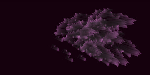 Naklejka premium Abstract pink with black digital 3d glitch effect. Screen techy texture. Dispersion background.