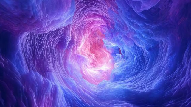 Abstract colorful cosmic nebula swirling light energy vortex