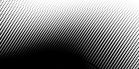 Dotted gradient halftone background. Horizontal seamless dots pattern in pop art style. Abstract modern stylish texture. Vector illustration. © firman