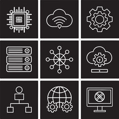 Mindful Living and Wellness Line Icons Set