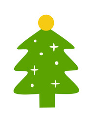 Fototapeta premium green christmas tree design suitable for graphic resources 
