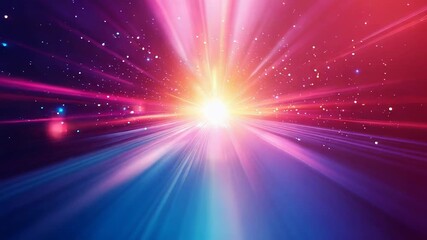 Speeding through colorful cosmic light vortex tunnel