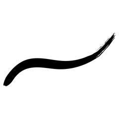 Hand drawn black ink brush strokes for background design use