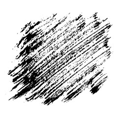Hand drawn black brush strokes for grunge background design use