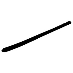 Hand drawn black brush strokes for grunge themed design backgrounds