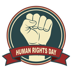 Human Rights Day sticker