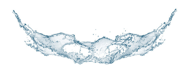 青い波と水しぶき