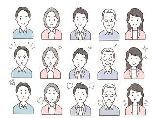 ビジネスパーソン上半身