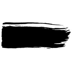 Fototapeta premium Unique hand drawn black brush strokes ideal for grunge style designs