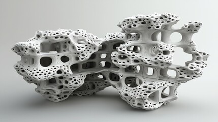 Detailed 3d Architectural Structure Formed From Interlocking Building Pieces and Textures In Urban Design Style Original Background