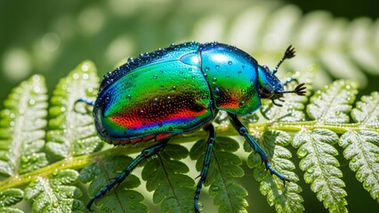 Fototapeta premium Iridescent Beetle Macro