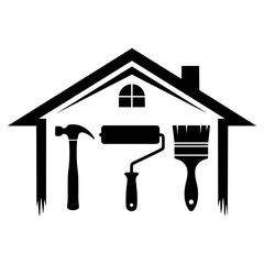 Logotipo de Casa e Ferramentas