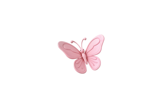 Delicate Pink Butterfly 3D Render - Powered by Adobe
