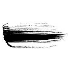 Hand drawn black brush strokes for grunge background designs
