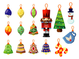 キラキラ輝くクリスマスのオーナメントコレクション