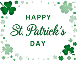 Green spring pattern of shamrock clover leaves for St. Patrick's Day background card design, a vibrant Irish floral vector illustration element.