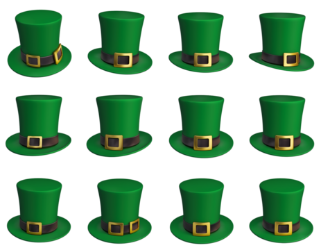 Green clover shamrock seamless pattern background vector illustration for St Patrick's Day celebration - Powered by Adobe