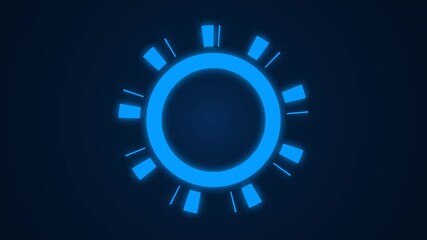 circle progress futuristic loading animation - Powered by Adobe