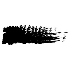 Hand drawn black brush strokes for grunge design backgrounds