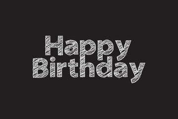 This is a Happy Birthday vector black background