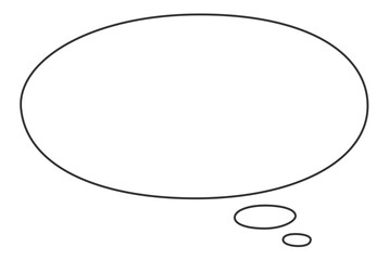 楕円形吹き出し素材