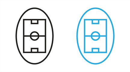 vector soccer field icon