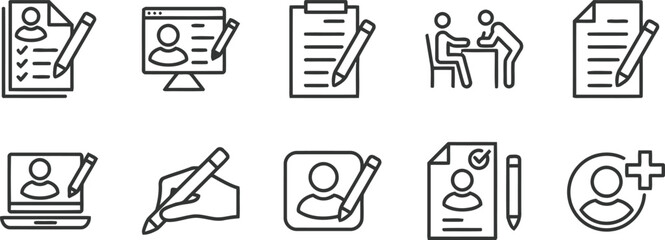 user, white, line, editing, different, black, profile, style, related, title:, pending, color, pattern, visual, creative, stock, line profile, document, resume, application, hiring, interview, compute