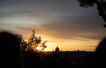 Roman Sunset from Pincio Hill